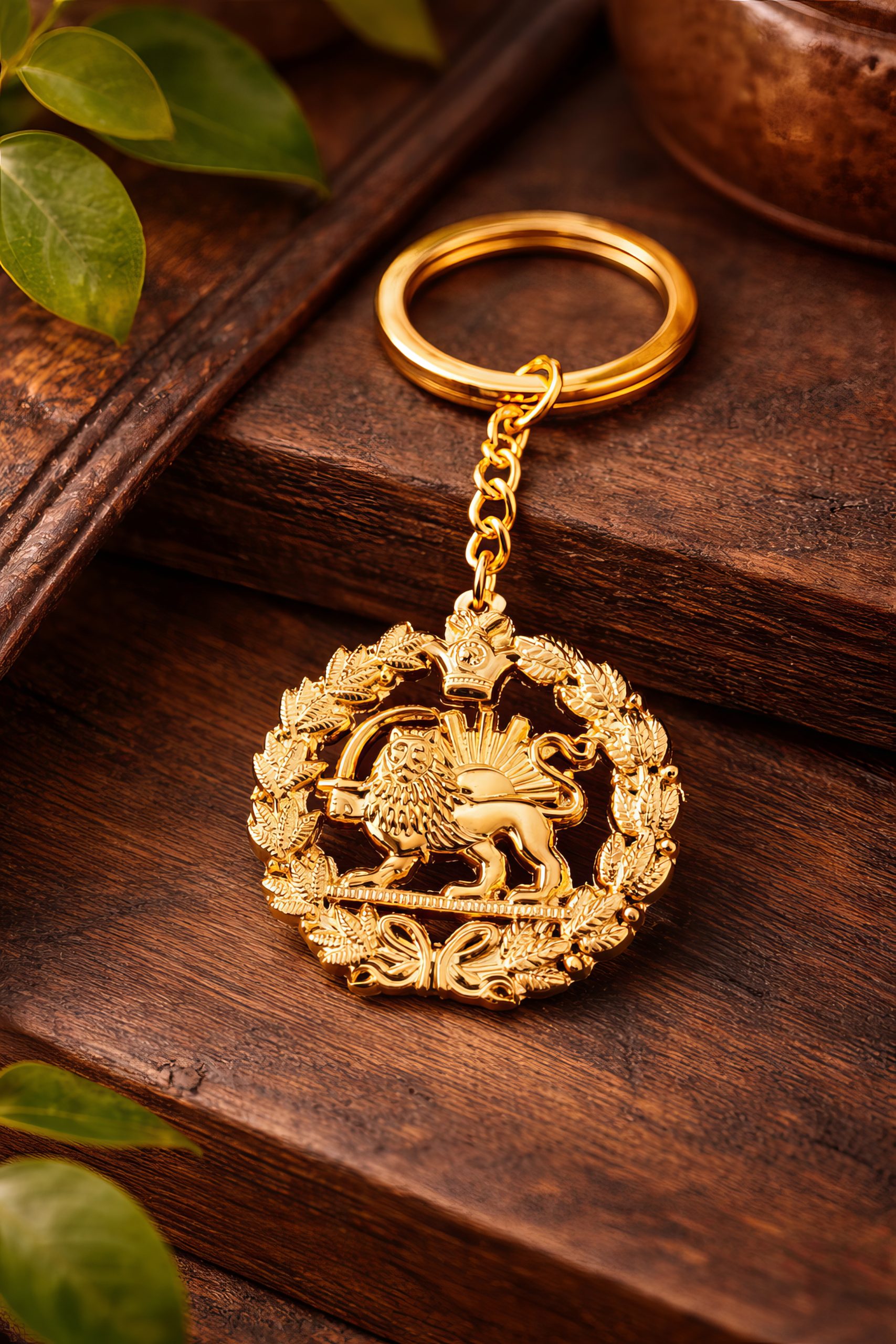 lion and sun keyring