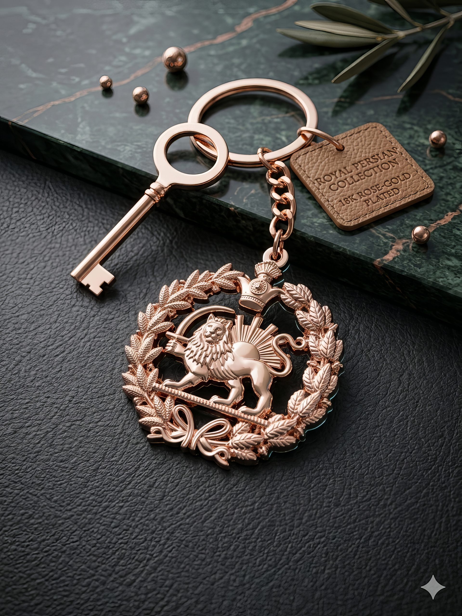 Lion and sun, Shiro Khorshid keyring