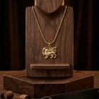 Shiro Khorshid Necklace, lion and sun pendant