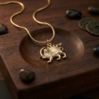 Shiro Khorshid Necklace, lion and sun pendant