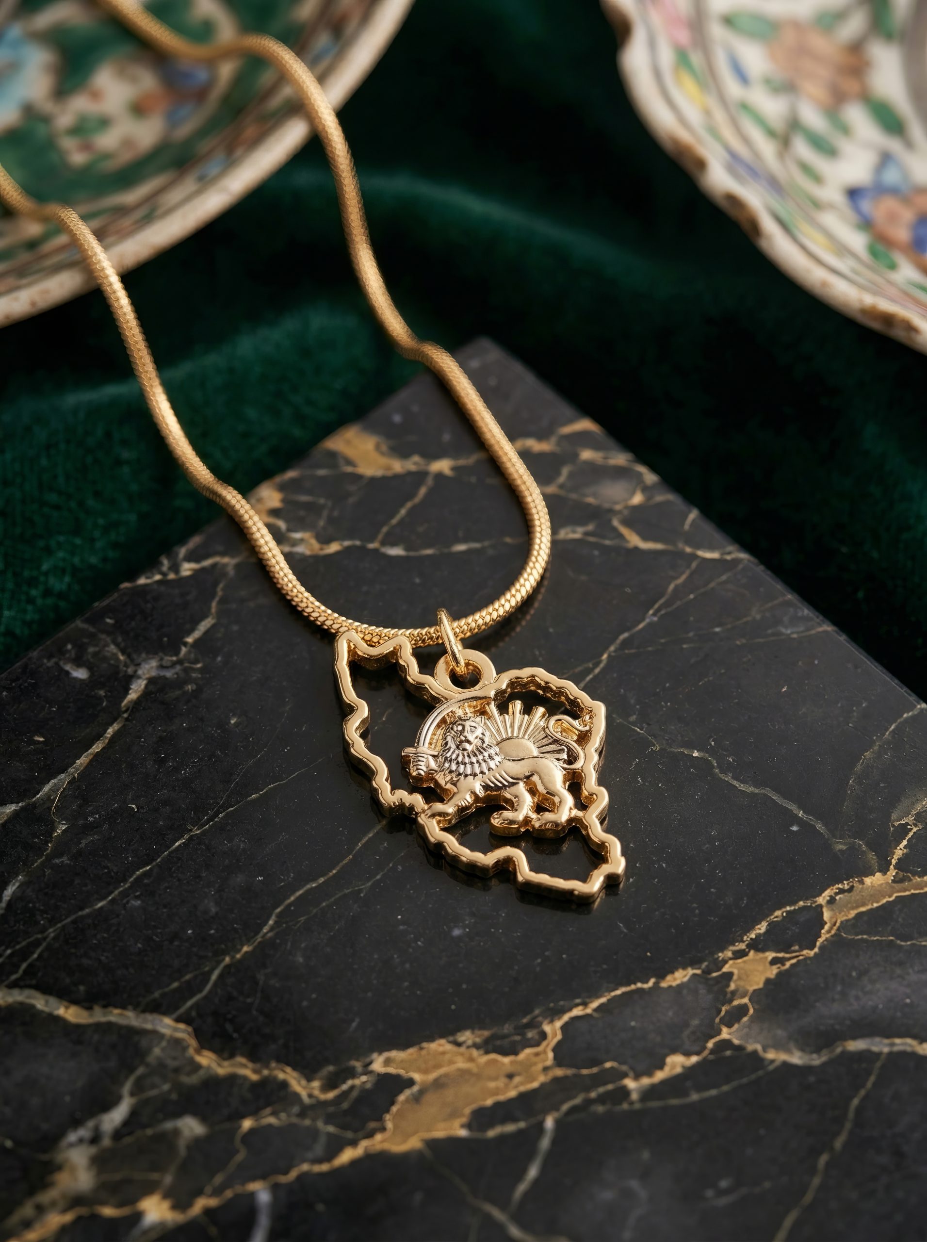 Persian Map Shiro Khorshid Necklace